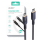 Kabel Aukey Kabel USB-C - USB-C PD 100W 1,8m wyświetlacz oplot